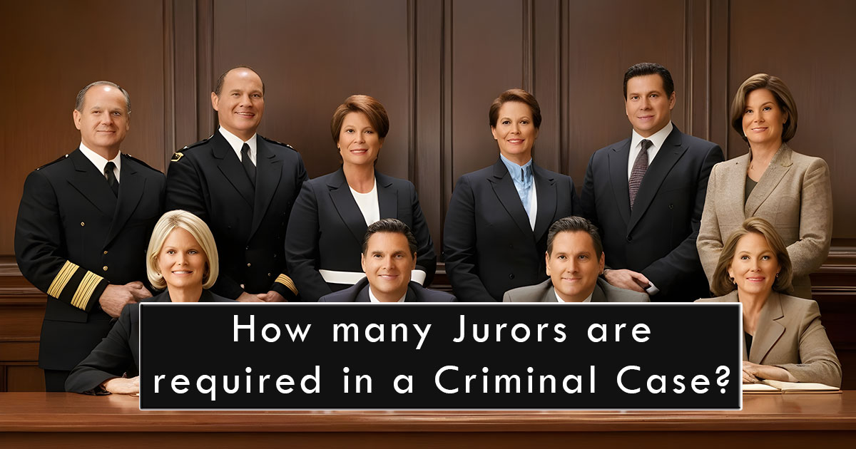 How many Jurors are required in a Criminal Case