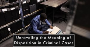 disposition of cases meaning