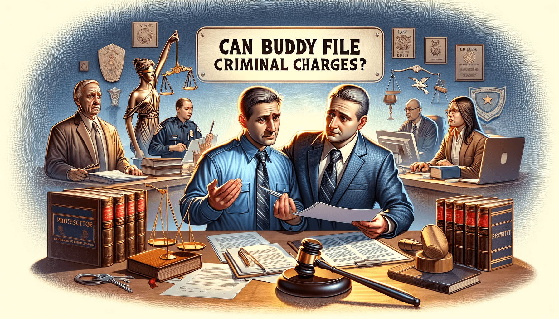 Can buddy's file Criminal Charges