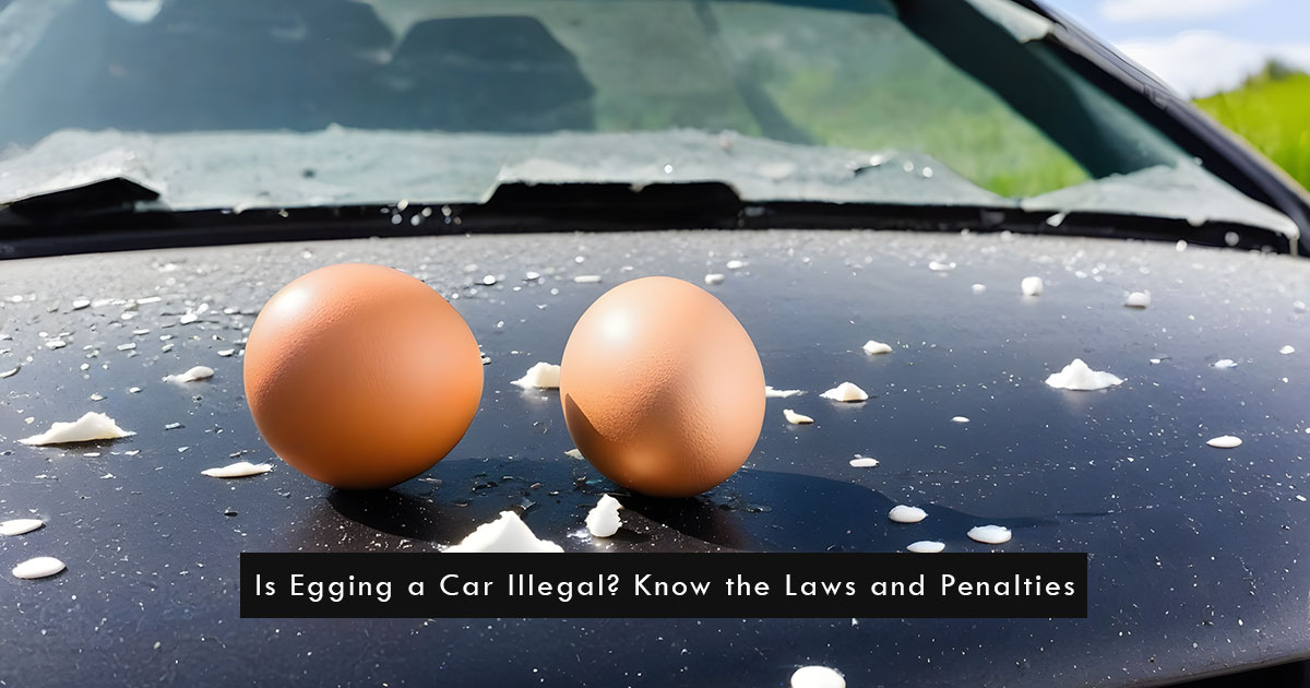 Is Egging a Car Illegal